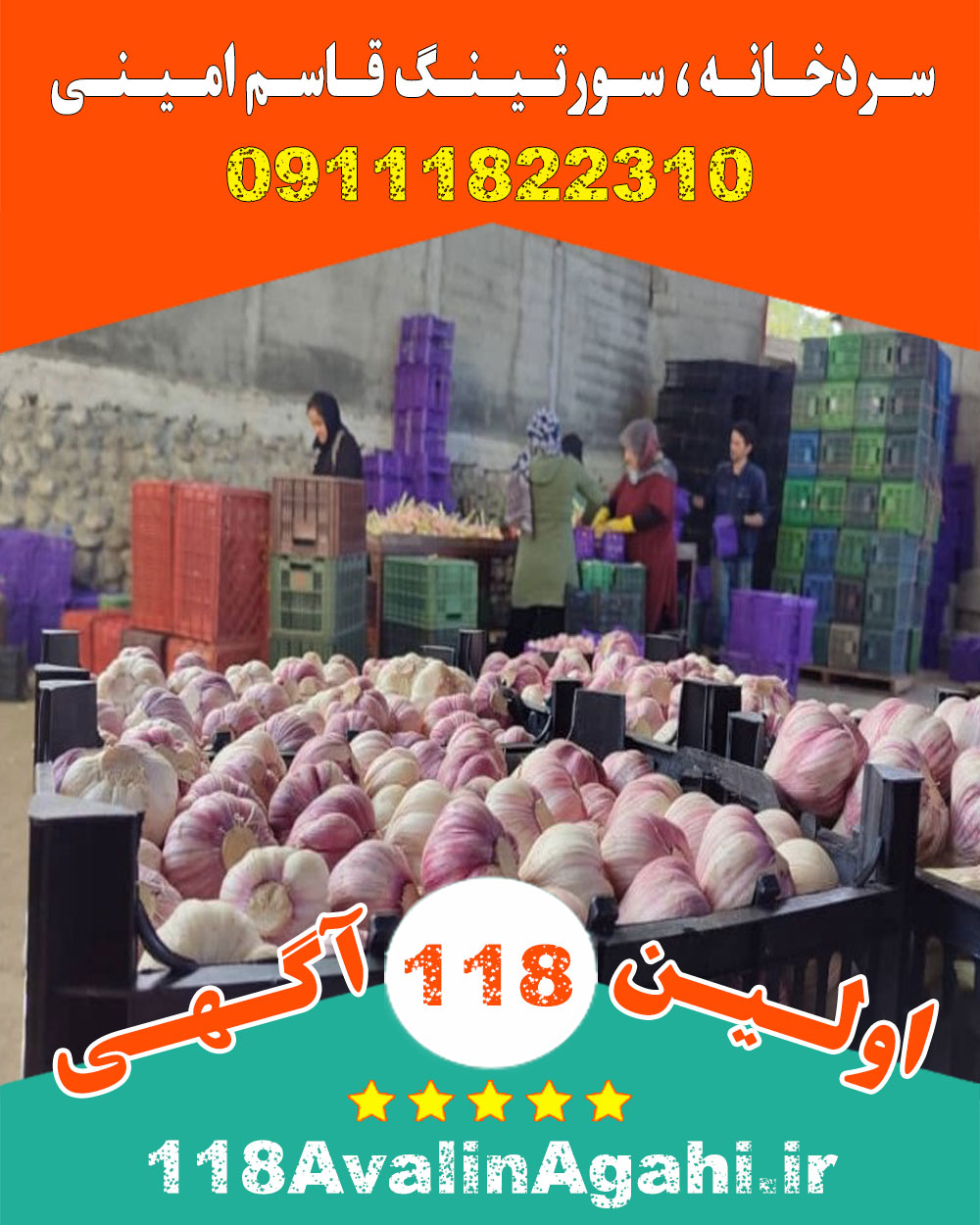 سردخانه صنعتی سورتینگ میوه قاسم امینی