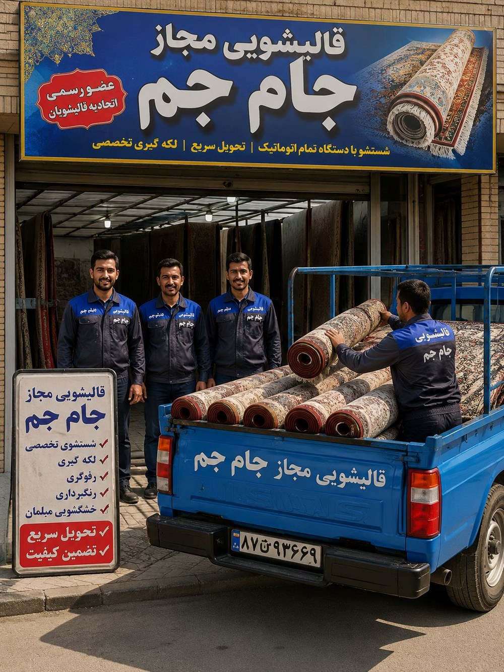 قالیشویی جام جم مرادی در کرج